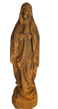 statue de la vierge en fonte
