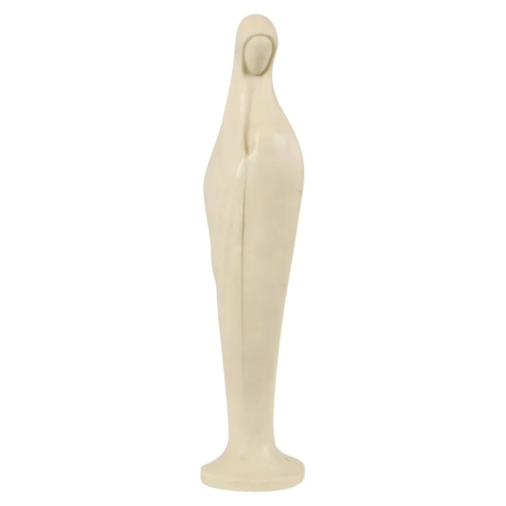 Statue de Marie avec l'Enfant en style Art Déco italien Faro 40 cm
