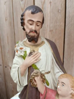 Statue de Saint-Joseph en plâtre