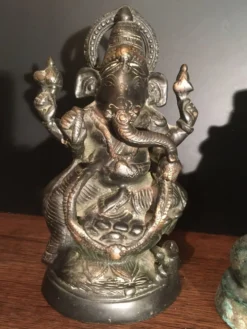 Statue Ganesh en bronze, inde