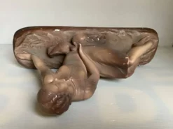 Statue la femme aux oiseaux signée art déco