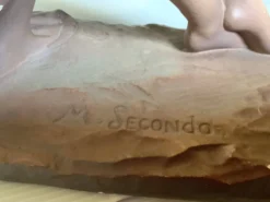 Statue la femme aux oiseaux signée art déco