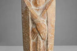 Statue religieuse Jésus-Christ de style Art Déco par l'artiste belge André Tea