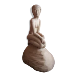 Statuette en terre cuite - femme nue