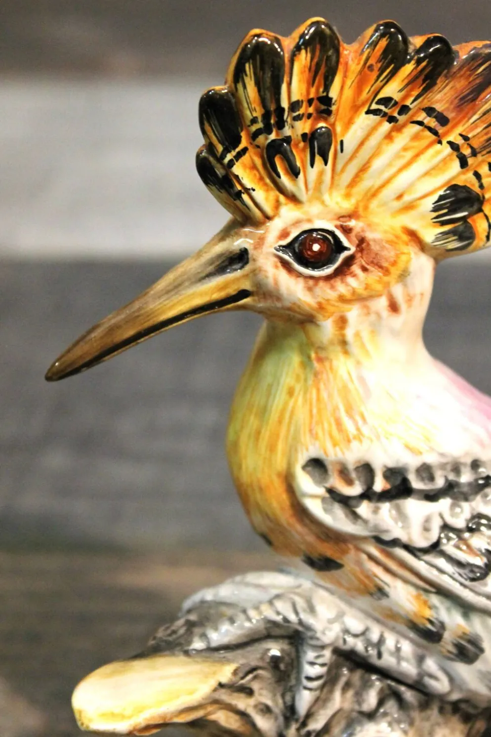 Statuette "oiseau huppé" 1960s