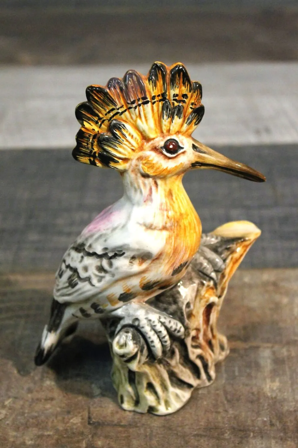 Statuette "oiseau huppé" 1960s