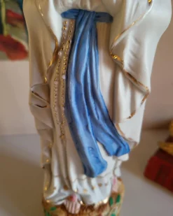 Statuette Religieuse Notre de Dame de Lourdes Sainte vierge Marie