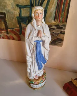 Statuette Religieuse Notre de Dame de Lourdes Sainte vierge Marie