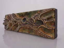 Studio Ceramic Wall Plaque by Gerhard Liebenthron, Germany, 1983