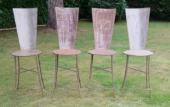 Suite de 4 Chaises Sculpturales 