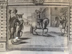 Suite de trois gravures, extraites de “l’instruction du Roy” Antoine de Pluvinel, 1666