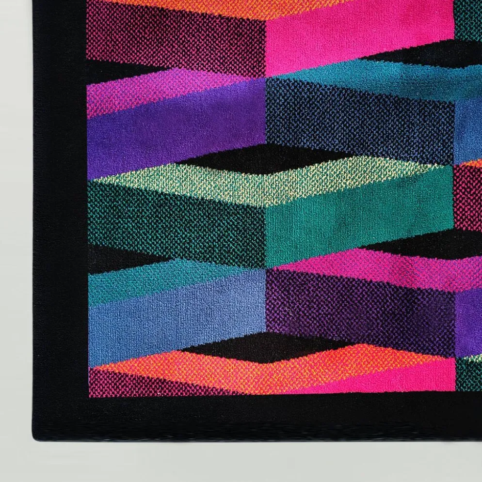 Superbe tapis en laine post-moderne italien des années 1980 par Missoni pour T&J Vestor.