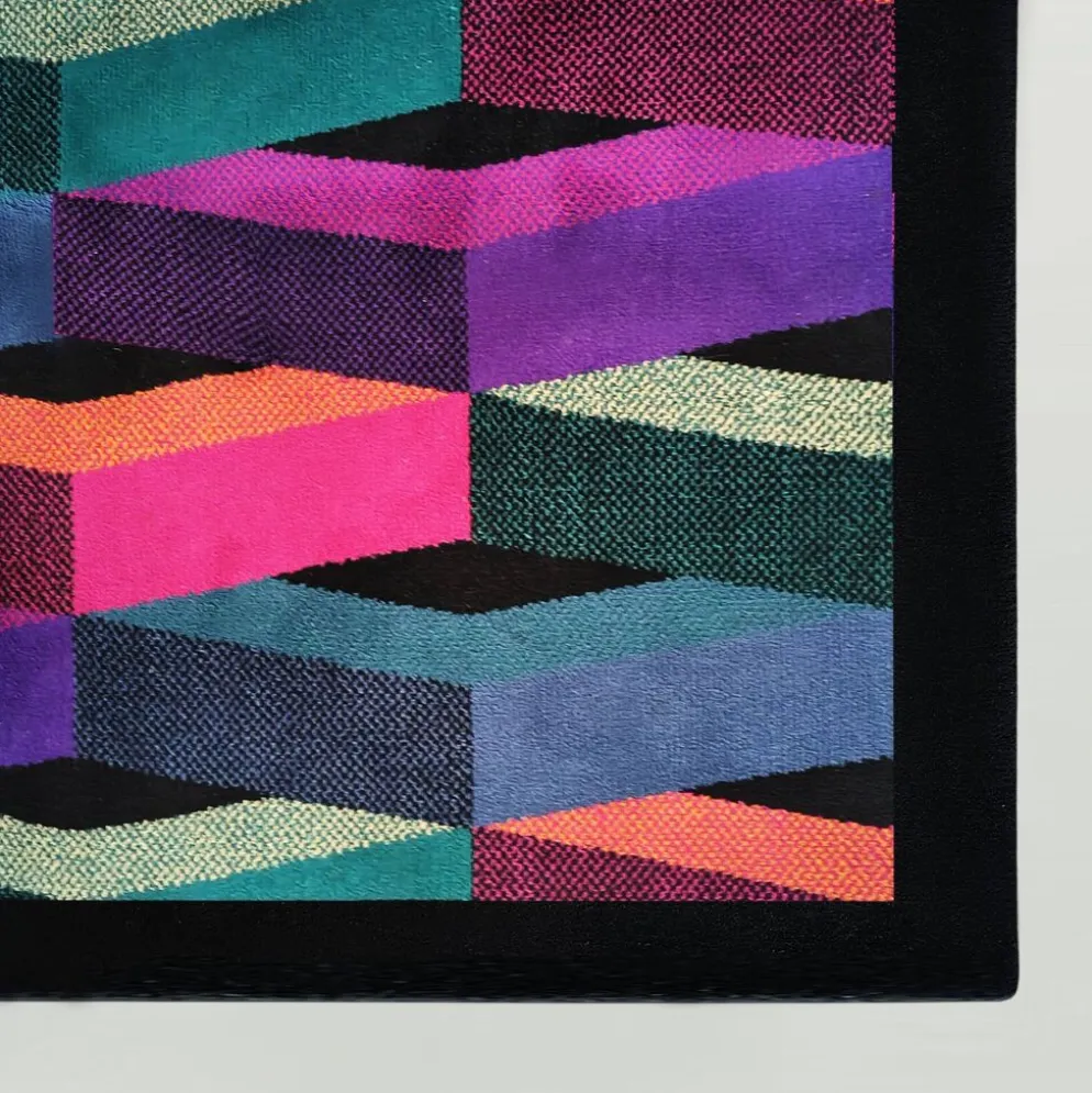 Superbe tapis en laine post-moderne italien des années 1980 par Missoni pour T&J Vestor.