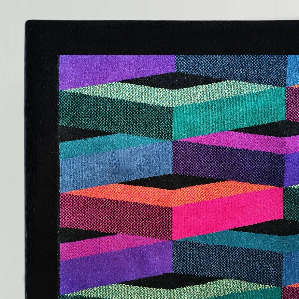 Superbe tapis en laine post-moderne italien des années 1980 par Missoni pour T&J Vestor.