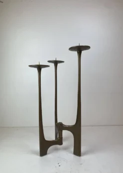 Support de bougie de sol brutaliste par Michael Harjes, Allemagne, 1960