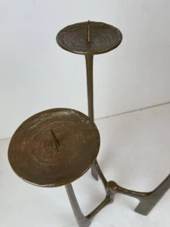 Support de bougie de sol brutaliste par Michael Harjes, Allemagne, 1960
