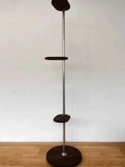 Support de fleurs Bauhaus en chrome tubulaire, années 1940