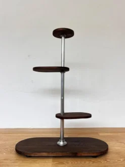 Support de fleurs Bauhaus en chrome tubulaire, années 1940.