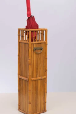 Support de parapluie en bambou chinois, années 1960