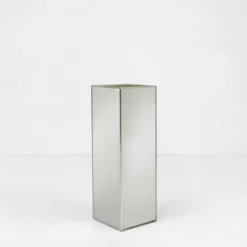 Support de plante miroir de milieu de siècle par Deknudt, Belgique, années 1980.