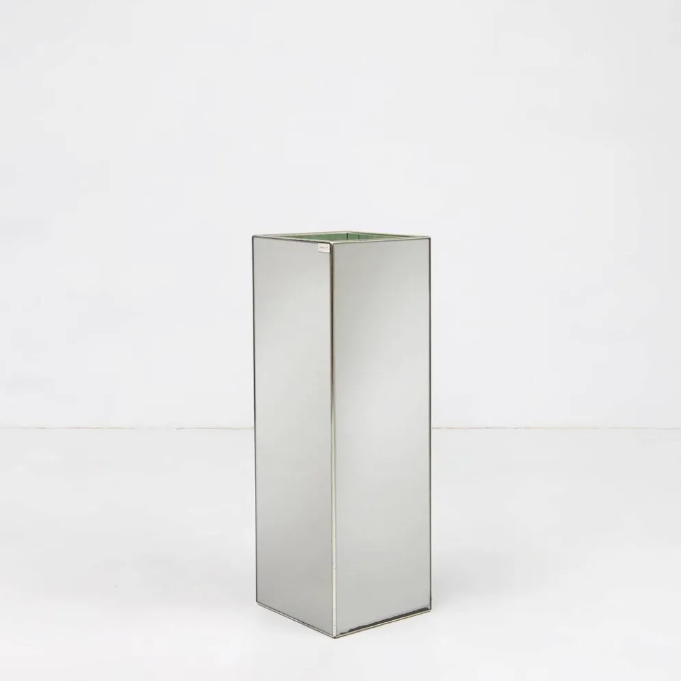 Support de plante miroir de milieu de siècle par Deknudt, Belgique, années 1980.