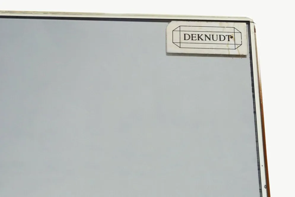 Support de plante miroir de milieu de siècle par Deknudt, Belgique, années 1980.