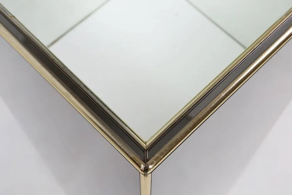 Support de plante miroir de milieu de siècle par Deknudt, Belgique, années 1980.