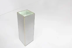 Support de plante miroir de milieu de siècle par Deknudt, Belgique, années 1980.