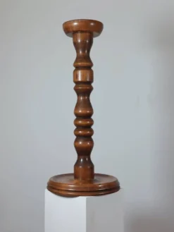 Support à fleurs en bois tourné vintage