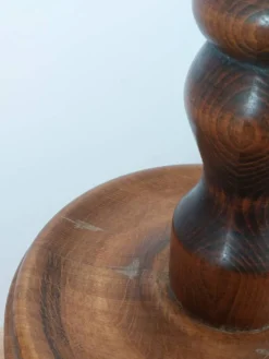 Support à fleurs en bois tourné vintage