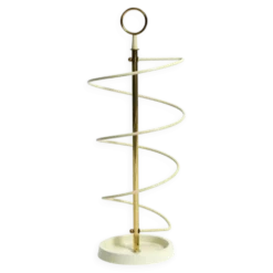 Support parapluie moderne du milieu du siècle en design hélicoïdal en corde, extrêmement rare.