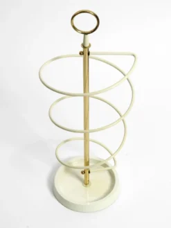 Support parapluie moderne du milieu du siècle en design hélicoïdal en corde, extrêmement rare.