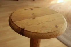 Support à plantes haut en bois - fabriqué à la main dans les années 80 - Vintage