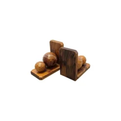 Supports de livres en bois vintage français