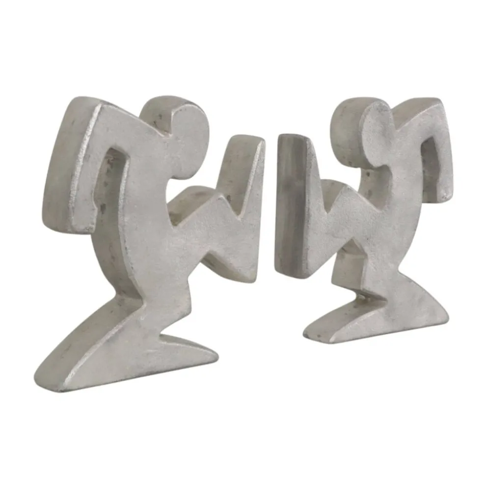 Supports de livres en métal design – La Linea (Osvaldo Cavandoli)