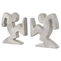 Supports de livres en métal design – La Linea (Osvaldo Cavandoli)