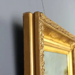 Tableau ancien « La tarentelle napolitaine » huile sur toile XIXe siècle