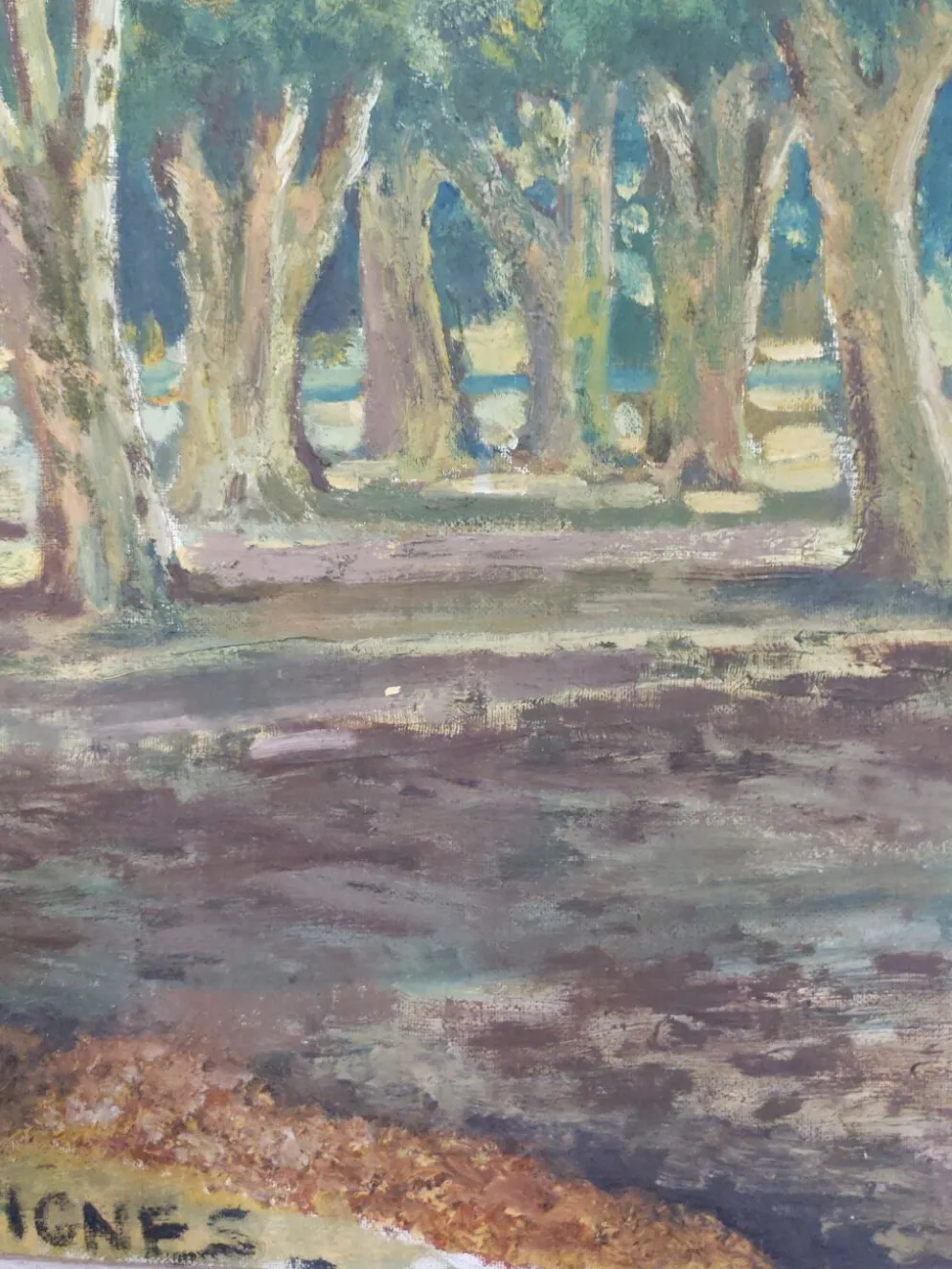Tableau ancien paysage