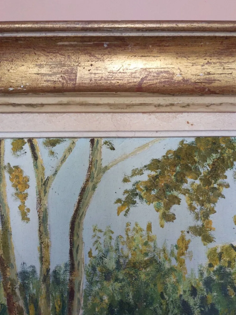 Tableau ancien paysage