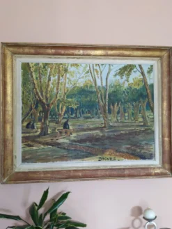 Tableau ancien paysage