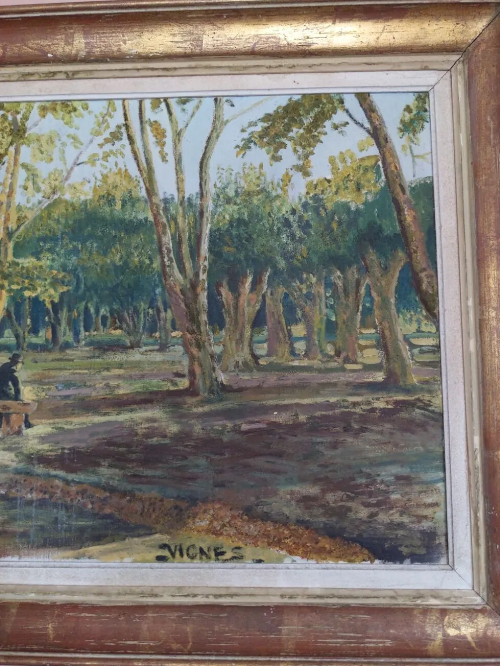 Tableau ancien paysage