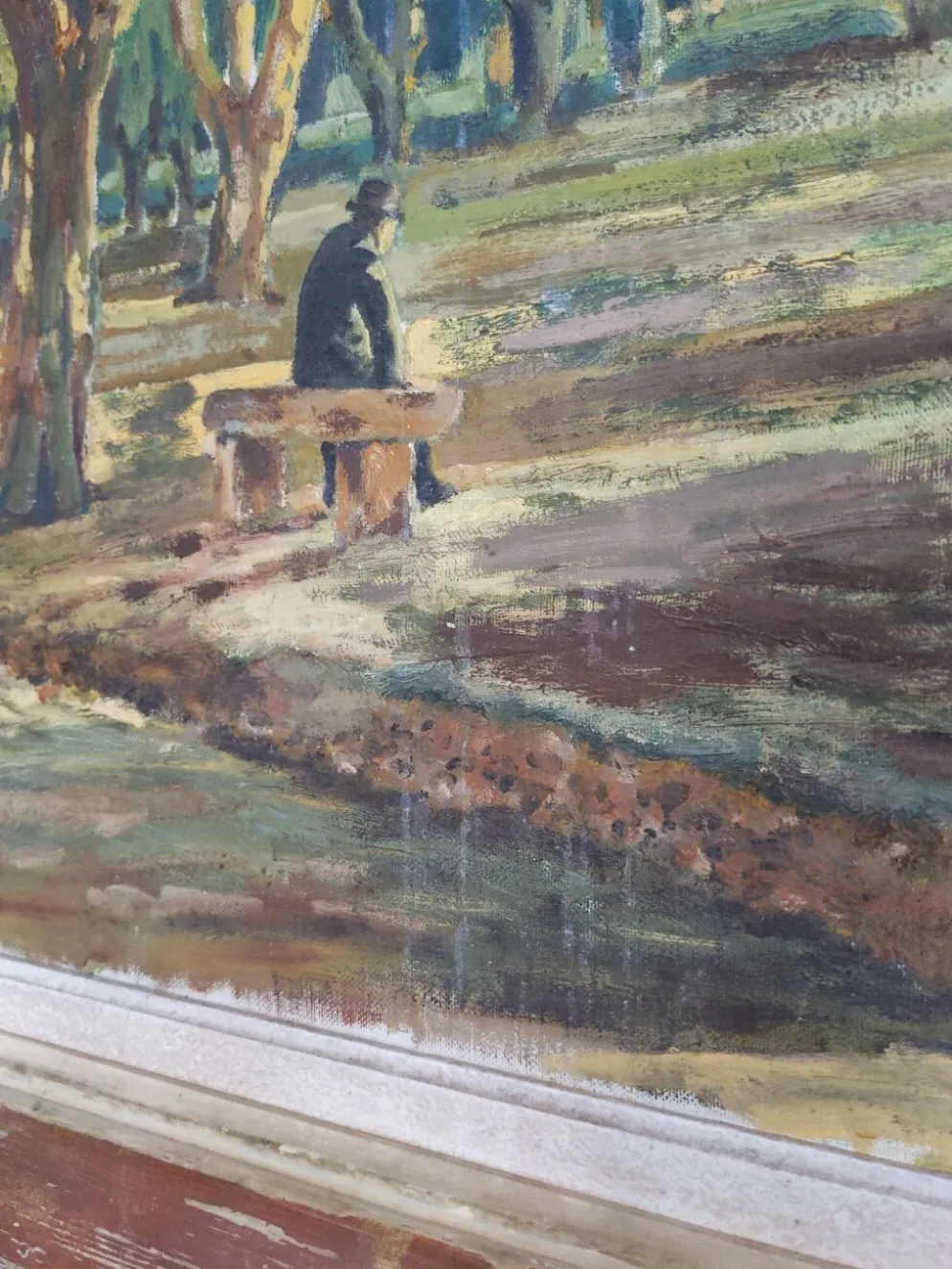 Tableau ancien paysage