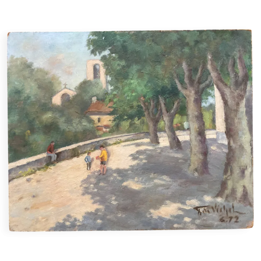 Tableau ancien - Pernes Les Fontaines Lou Barri