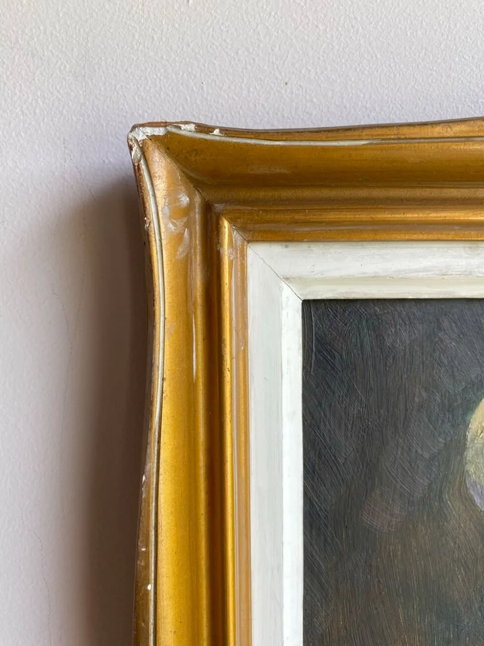 Tableau ancien, portrait d’homme au turban , XX siècle, signé