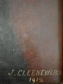 Tableau ancien, portrait d’une femme début XXème
