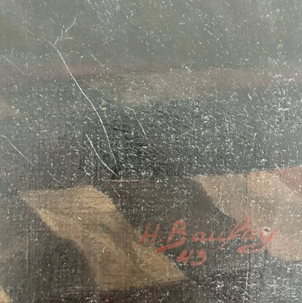 Tableau ancien signé H. Bauffay 1943