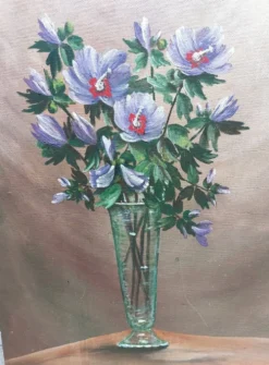 Tableau bouquet de fleurs coupées