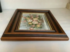 Tableau bouquet de fleurs huile sur toile signée