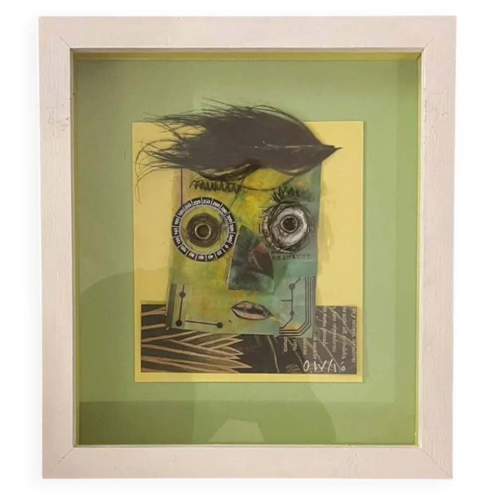 Tableau contemporain Ovidio Wain collage