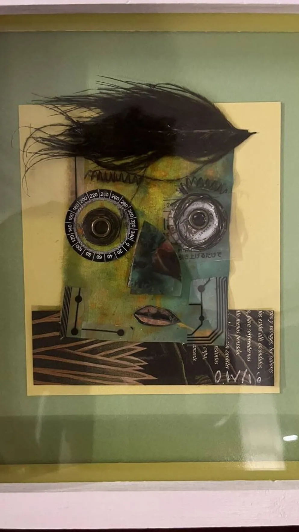 Tableau contemporain Ovidio Wain collage